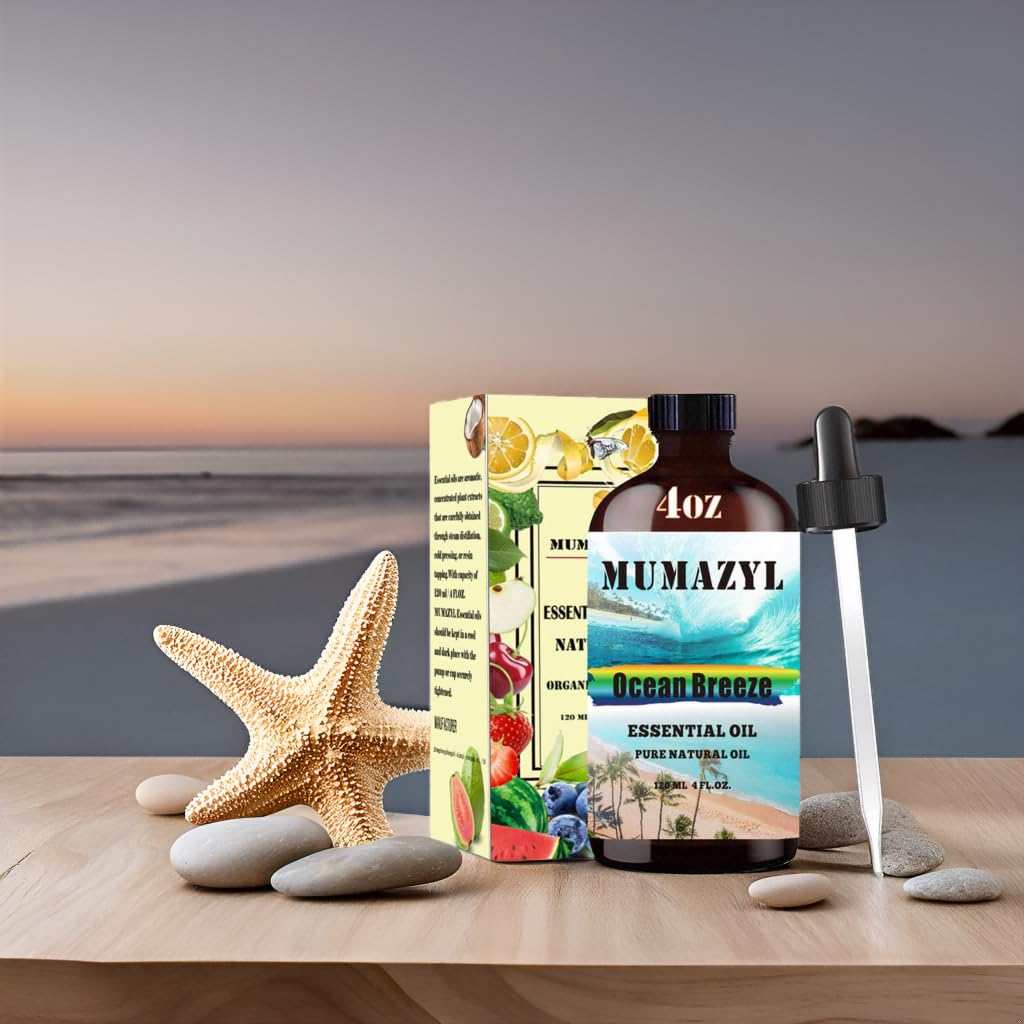 Ocean Breeze Essential Oil โ 4 Fl Oz (120 mL) for Diffusers & DIY Crafts