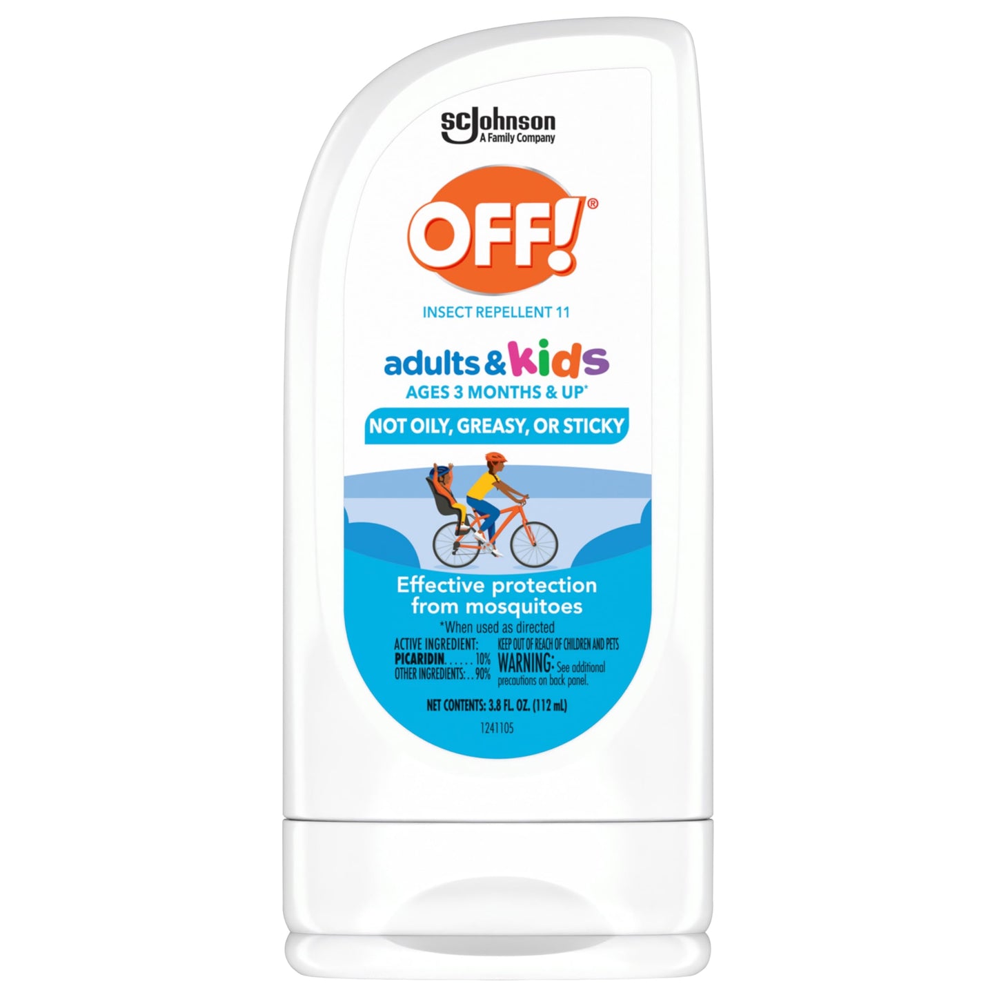 OFF! Insect Repellent Lotion for Adults & Kids β Fragrance-Free, Picaridin, 3.8 oz