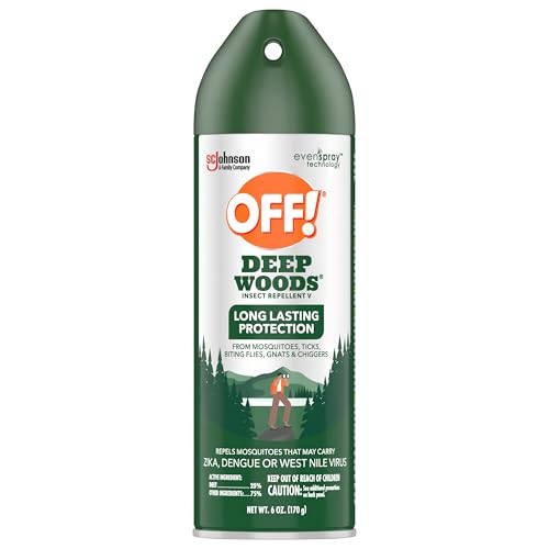 OFF! Deep Woods Insect Repellent Aerosol β Long-Lasting Mosquito & Tick Protection (6 oz)