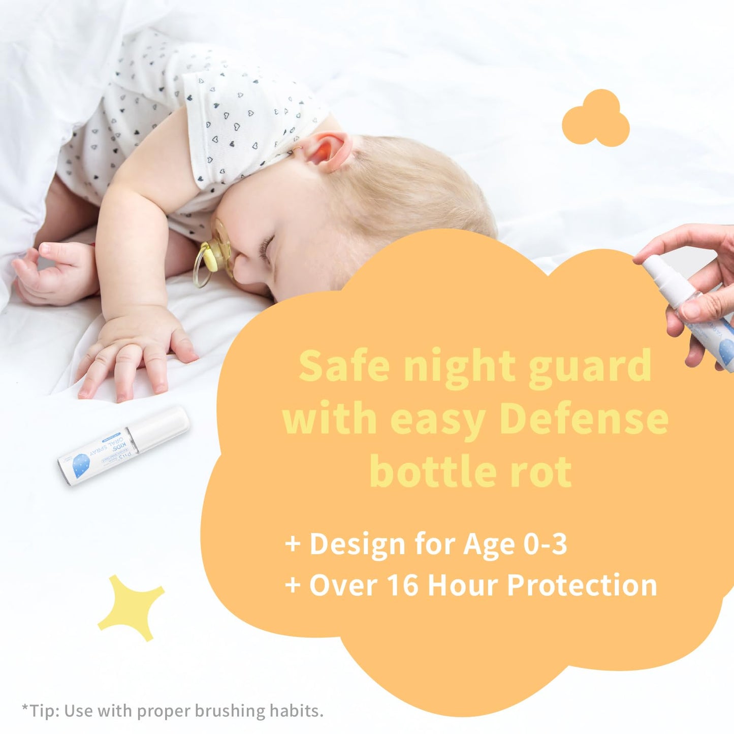 OH CARE Kids Mouth Spray โ Fluoride Free Oral Care with P113+ Antibacterial Peptide (Citrus)
