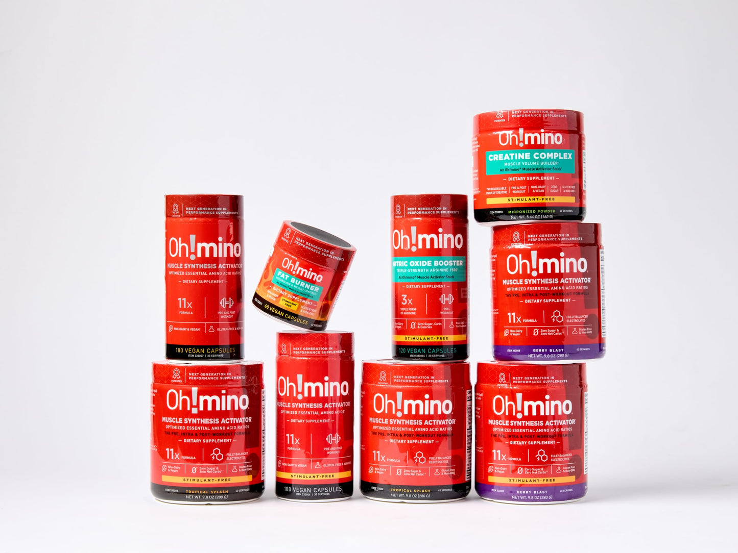 Oh!mino BCAAs + EAAs β All 9 Essential Amino Acids, Tropical Flavor