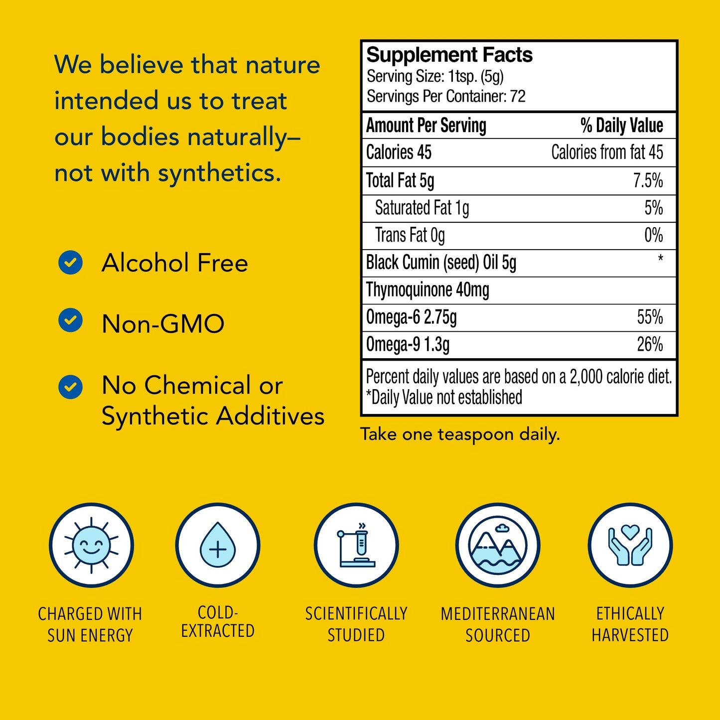 Oil of Black Seed 12 oz - Non-GMO | Digestive & Arterial Support