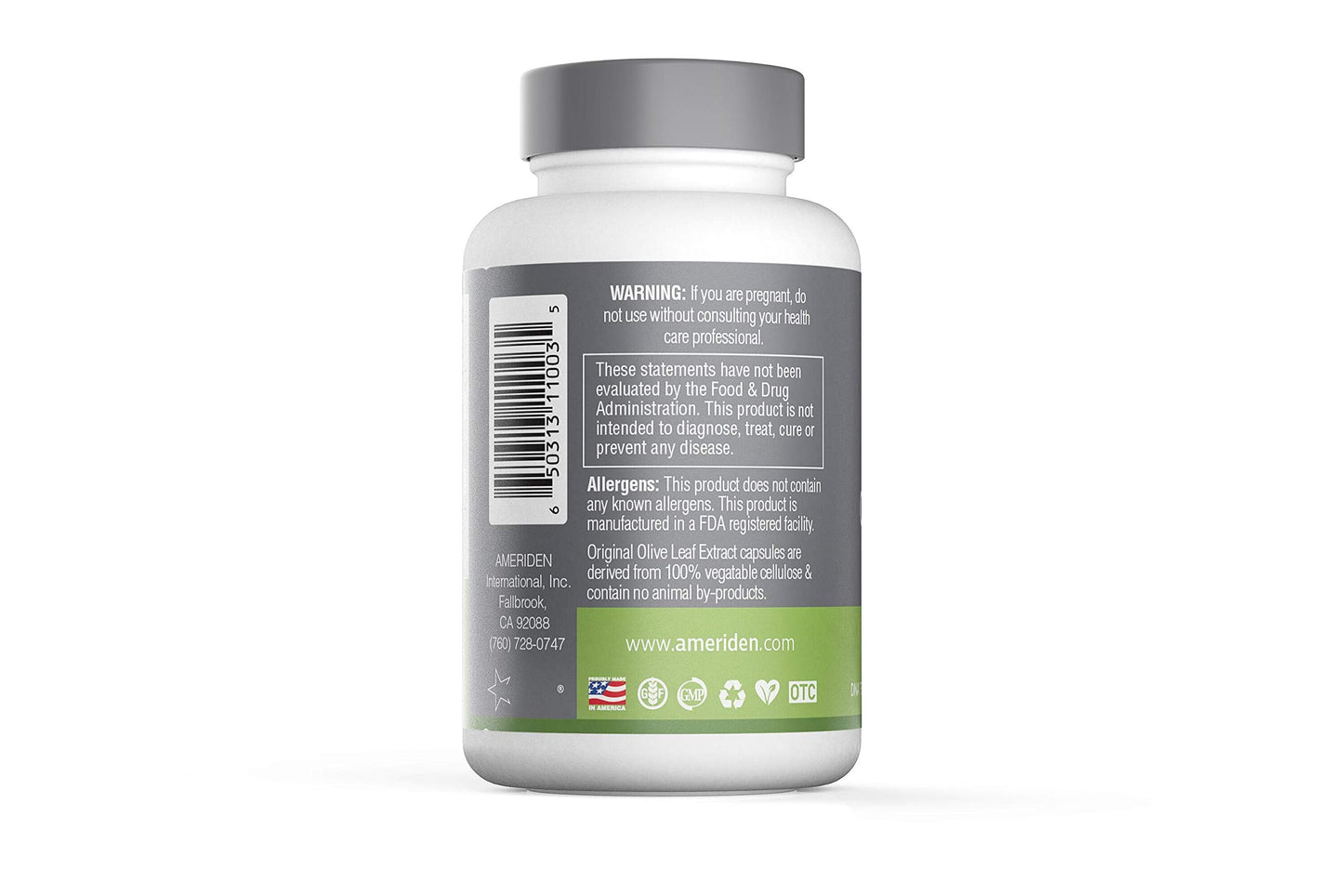 OLIVFACTOR Original Olive Leaf Extract โ DNA Tested, 20% Oleuropein, 90 Vcaps (525 mg)