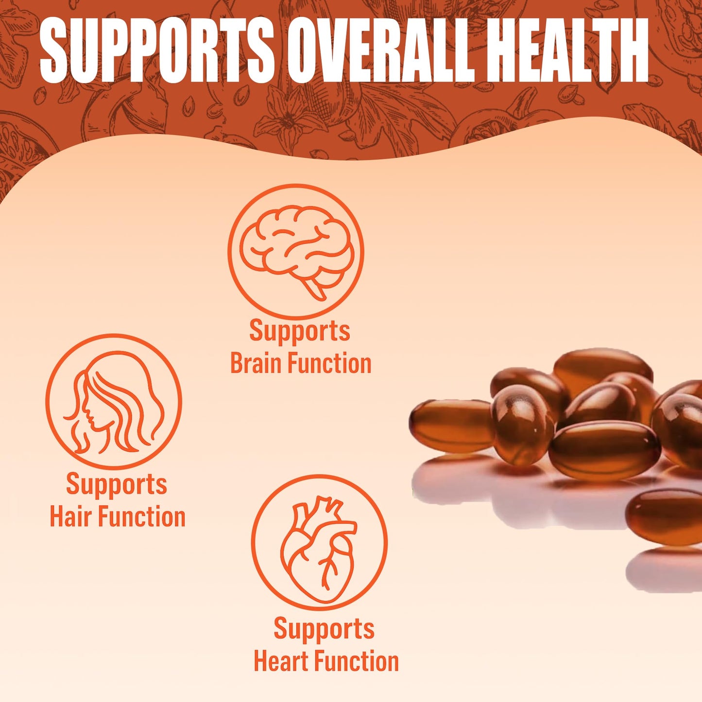 Shwfhi Ovela Pumpkin Seed Oil Capsules for Hair Growth – 2 in 1 Formula with Saw Palmetto | Non-GMO, Gluten Free | 200 Softgels