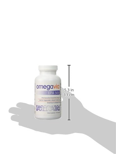 OmegaVia EPA 500 β Purified Omega-3 EPA (Triglyceride), Burpless Fish Oil, IFOS 5β
, 120 Softgels