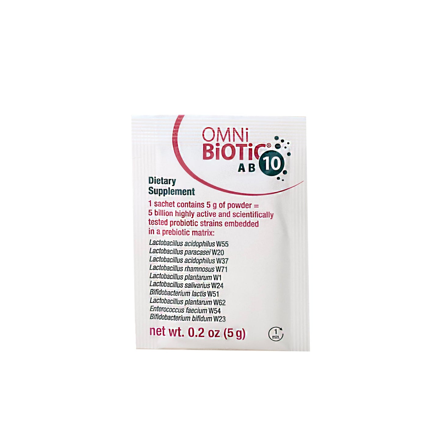 OMNi BiOTiC AB 10 β Clinically Tested Restorative Probiotic for Gut Flora & Digestion (30 Daily Packets) β Vegan, Hypoallergenic, Non-GMO