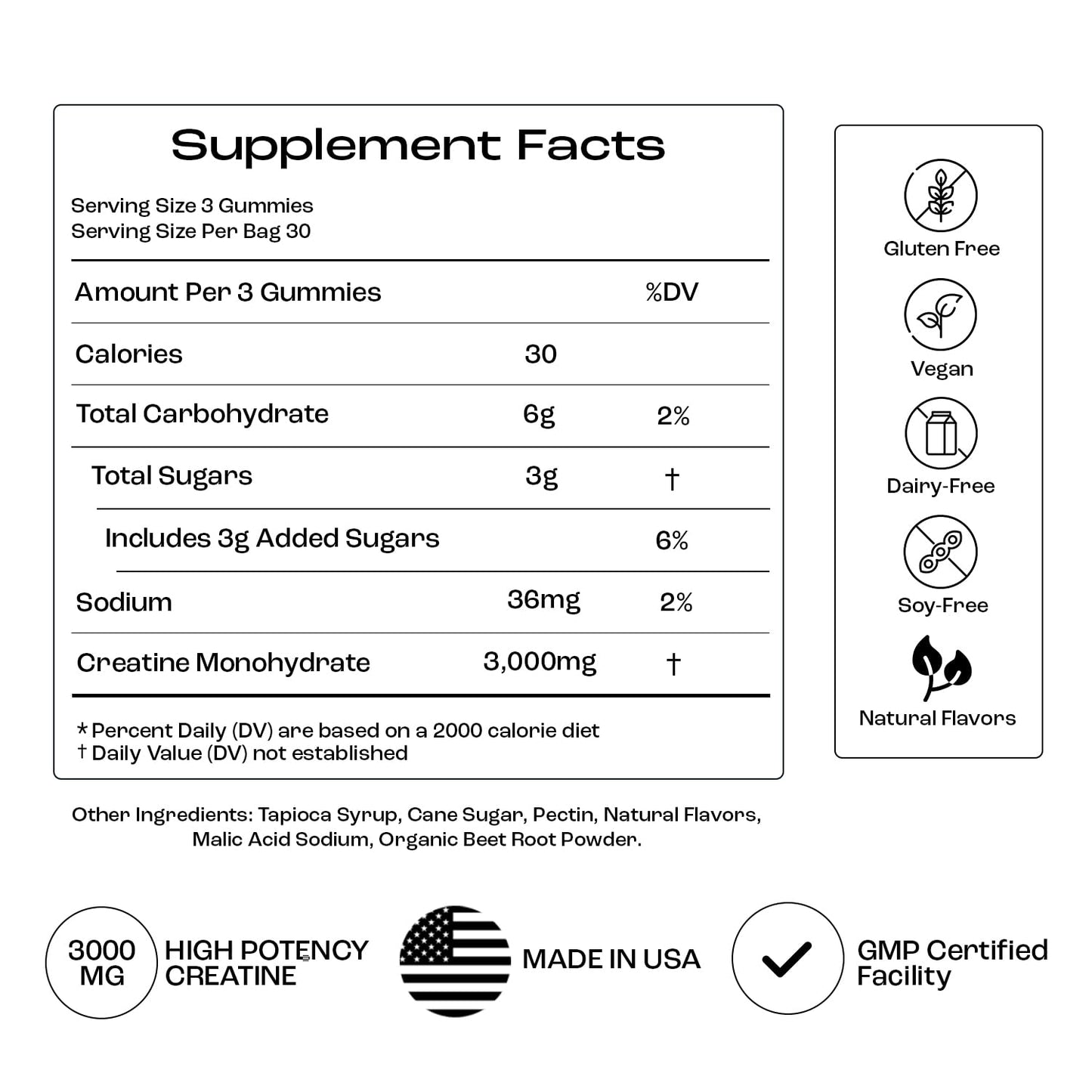 OMNI Creatine Monohydrate Gummies โ 1g per Gummy | Watermelon & Peach Flavor | 90 Count