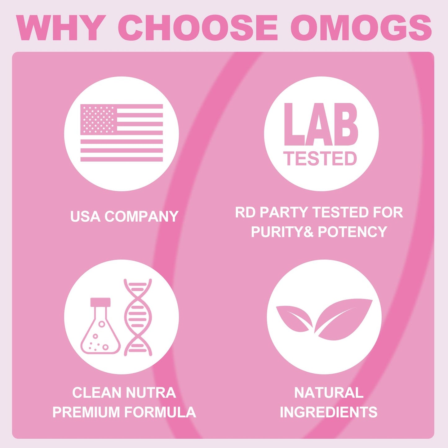 OMOGS Hydrolyzed Collagen Peptide Powder with Prebiotics, Vitamin C & Cranberry Extract โ Supports Hair, Skin, Nails, Bones, Digestive & Urinary Health | Non-GMO
