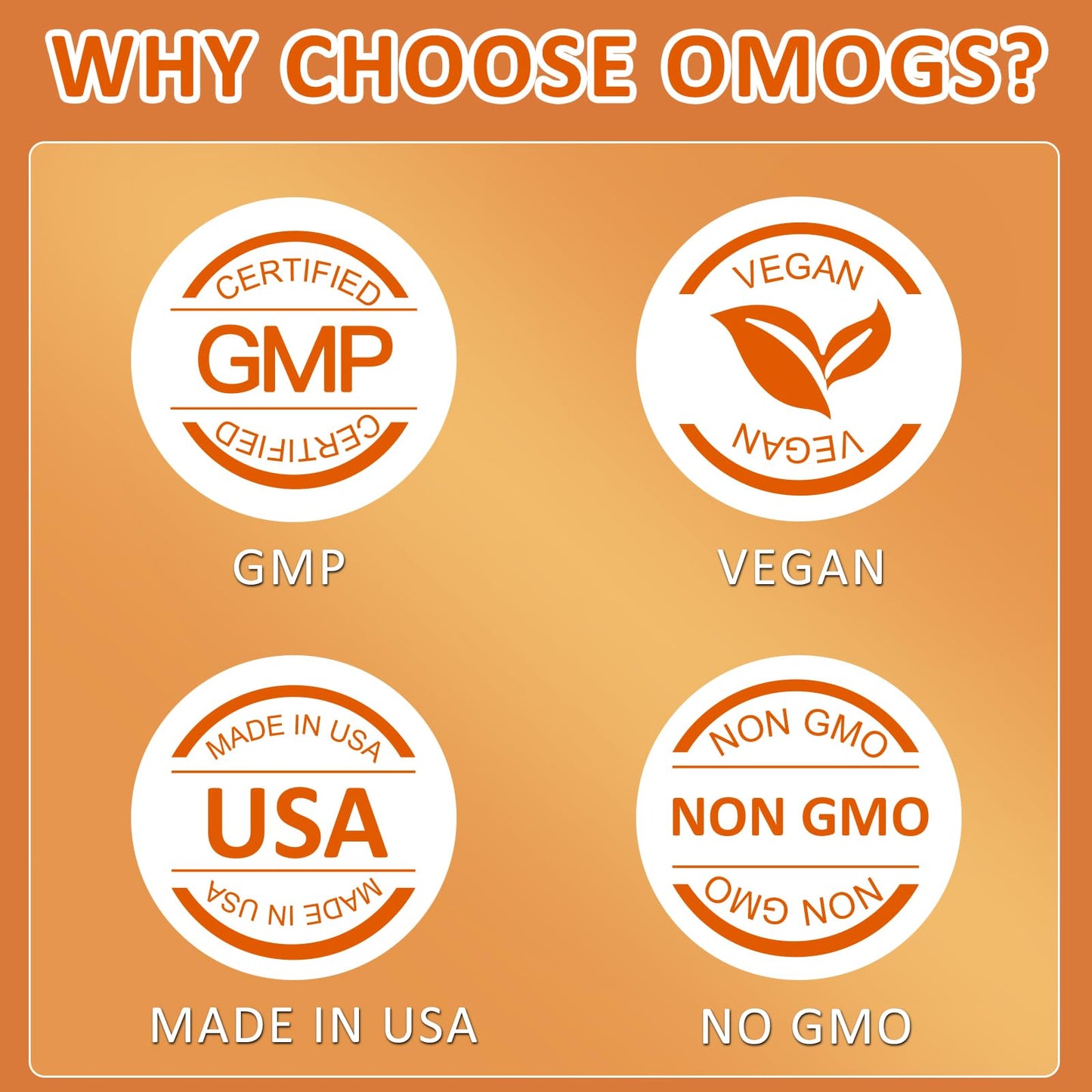 OMOGS Organic Mushroom Complex Powder Blend โ Lion's Mane, Reishi, Cordyceps, Turkey Tail for Brain Health & Focus