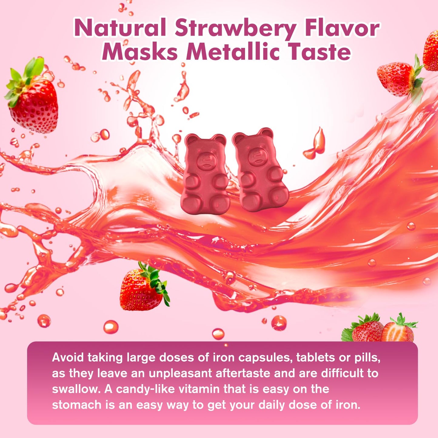 2-Pack Iron Gummies with Multivitamin โ Iron Support for Adults & Kids