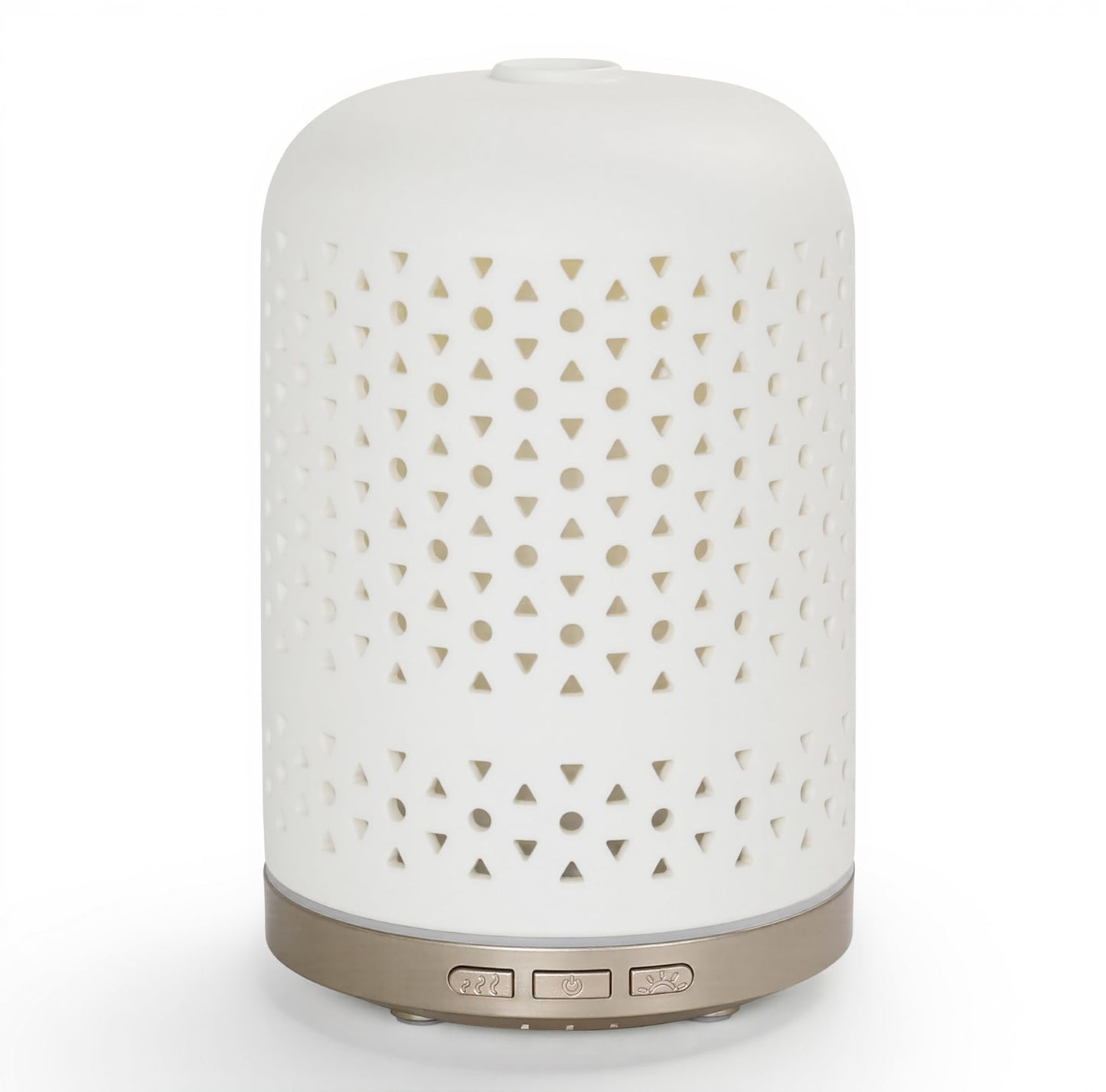 Onaboviva Essential Oil Diffuser โ 120ml Ceramic Ultrasonic Diffuser with Auto Shut-Off, 3 Timers, BPA-Free