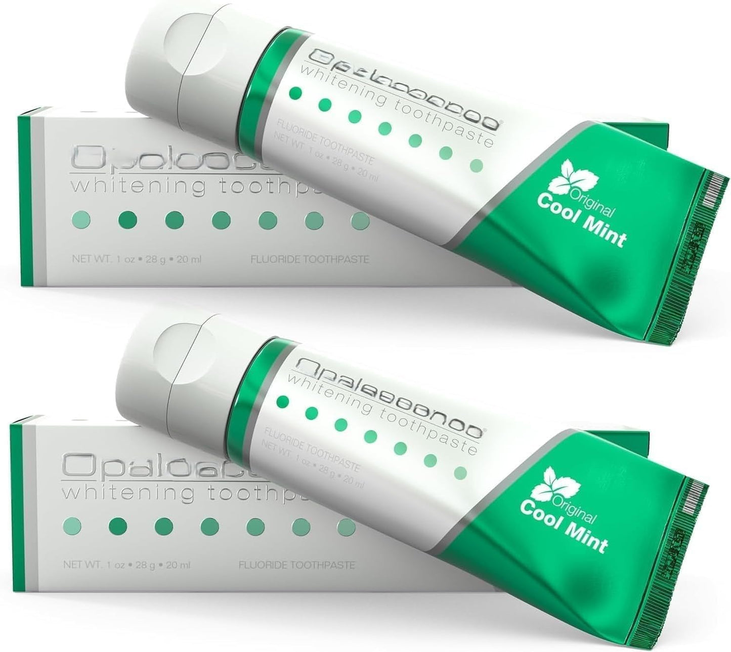 Opalescenc Teeth Whitening Toothpaste โ Travel Size 1 oz (2 Pack) | Fluoride, Cool Mint
