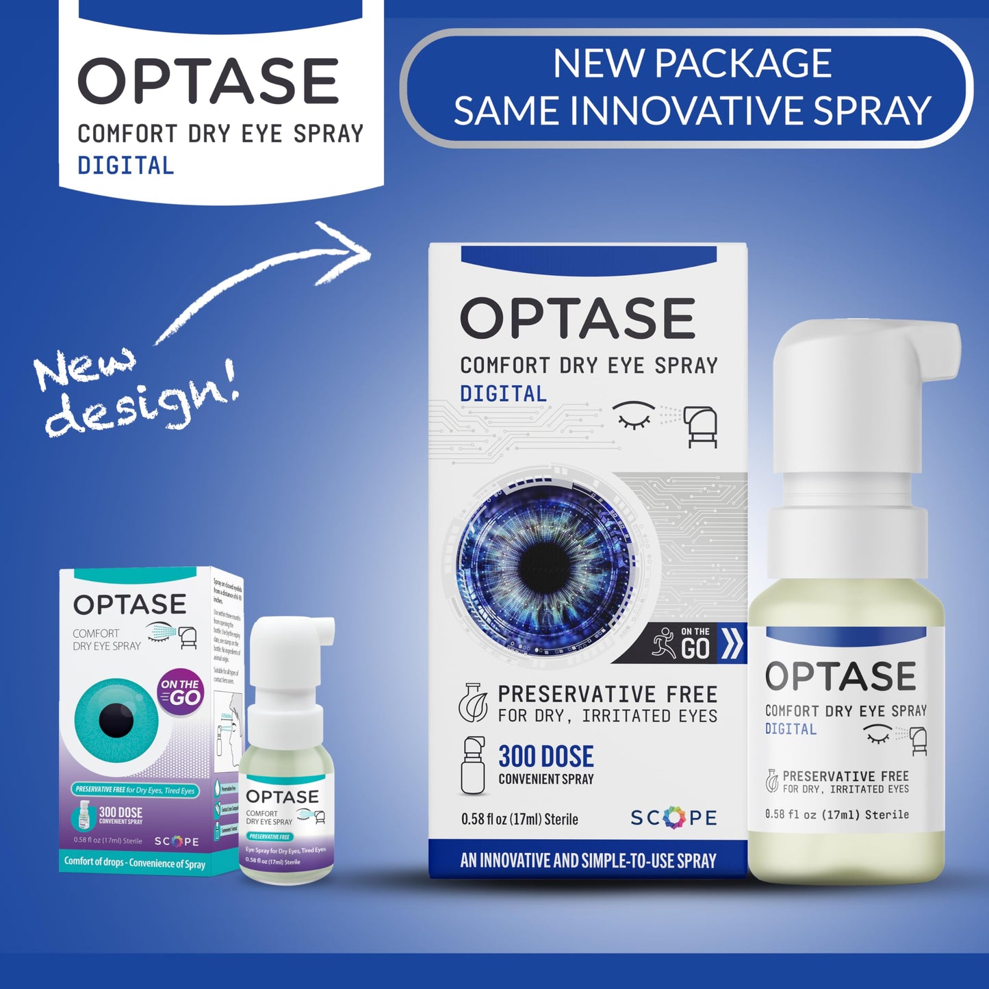 Optase Comfort Dry Eye Spray β Preservative Free Artificial Tears Alternative