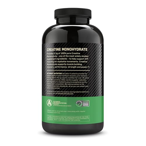 Optimum Nutrition Creatine 2500 Caps β 300 Capsules | 2,500 mg Creapure Monohydrate, Keto Friendly