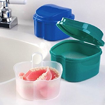 ORAfix Complete Care Premium Denture Bath โ No Mess, No Spill Strainer