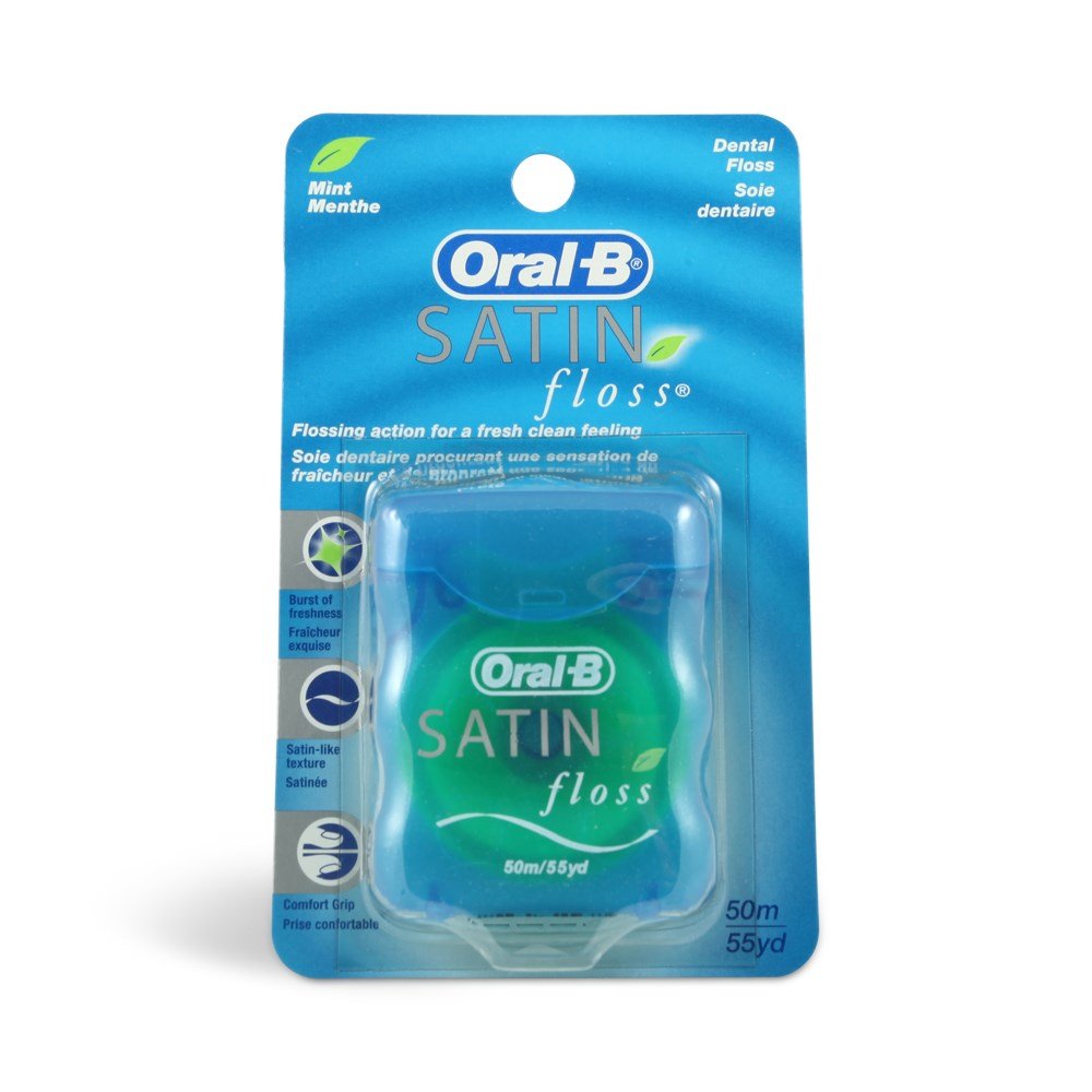 Oral-B 54 Yards Floss Satin Mint โ 6 Pieces