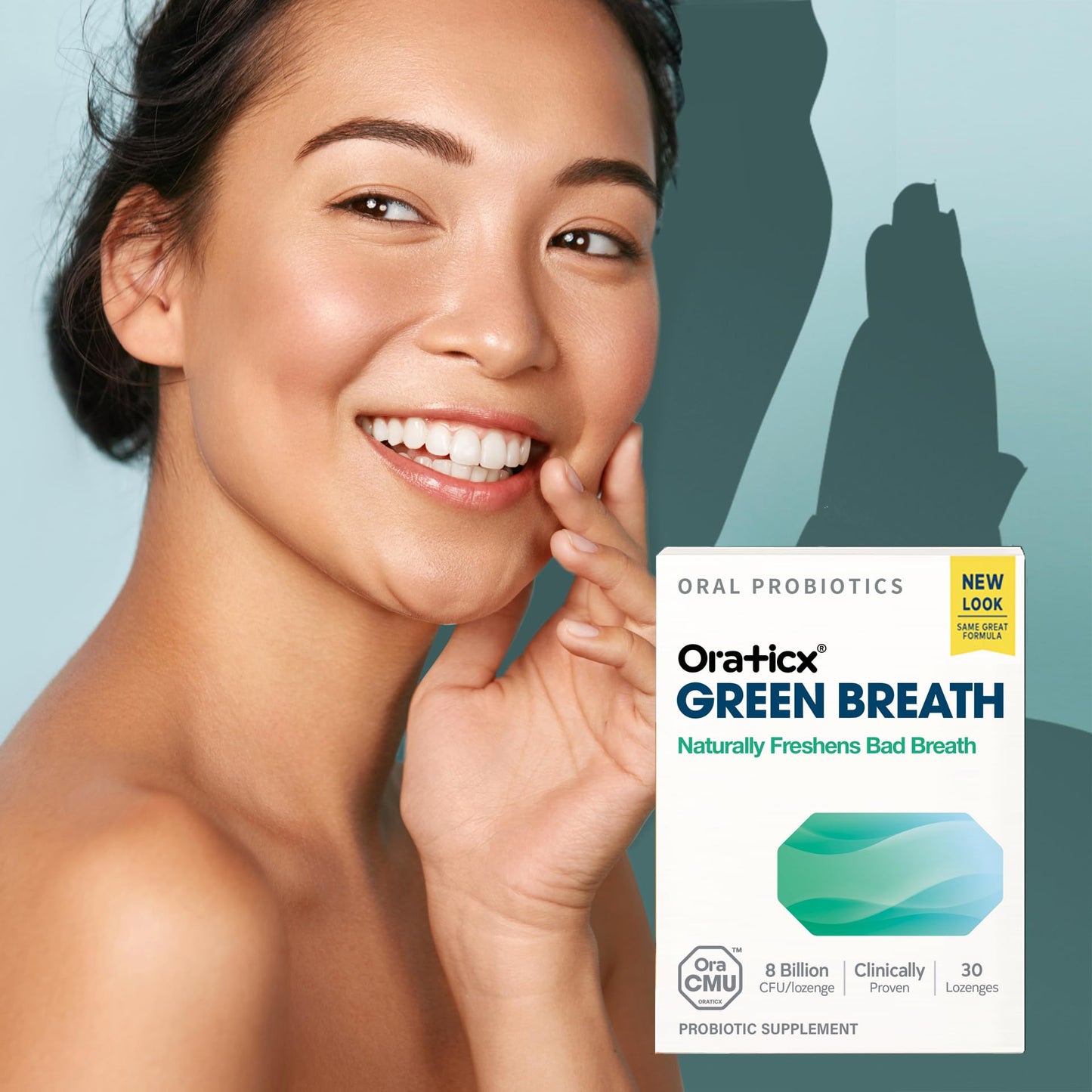 OraTicx Green Breath Probiotics โ Mint Flavor, 8B CFU, 30 Lozenges