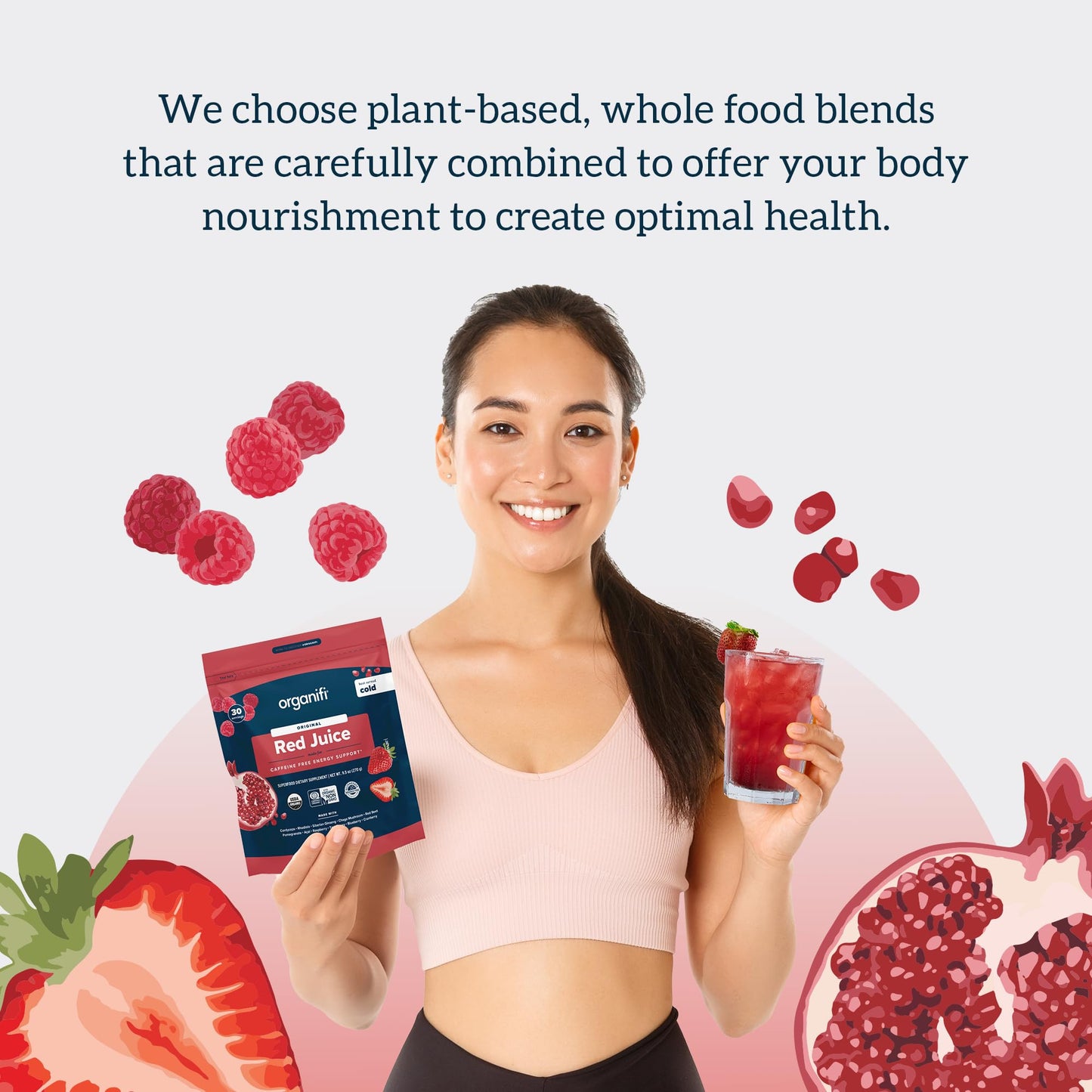 Organifi Red Juice โ Energy Powder for Focus, Digestion & Immune Support | 90 Servings