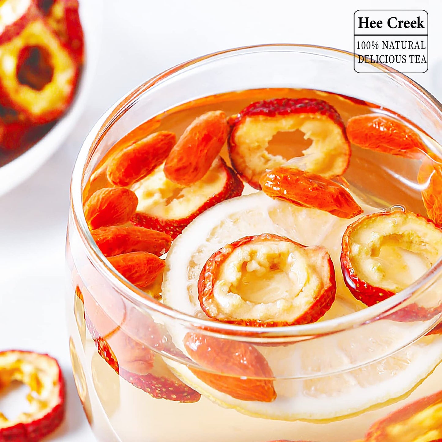 Hee Creek Hawthorn Berry Tea โ Seedless Dried Hawthorn Slices, 7.06oz/200g, Sun-Dried Hawthorn for Tea Infusion