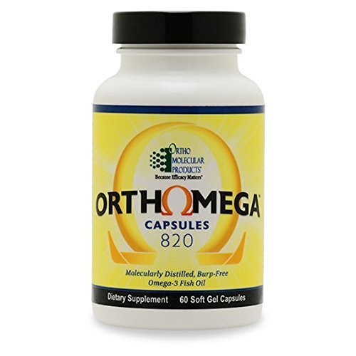Ortho Molecular Orthomega 820 β High-Concentration Omega-3 Fish Oil Gels (60 Soft Gels)