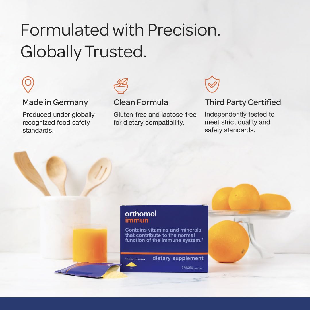 Orthomol Immun | Immune Support Powder Packets for Daily Wellness β 30-Day Supply