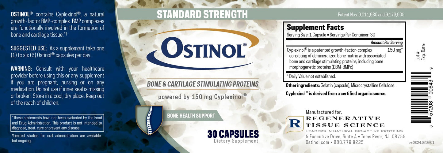 Ostinol Standard 150mg โ Bone & Joint Supplement | Stem Cell Activation