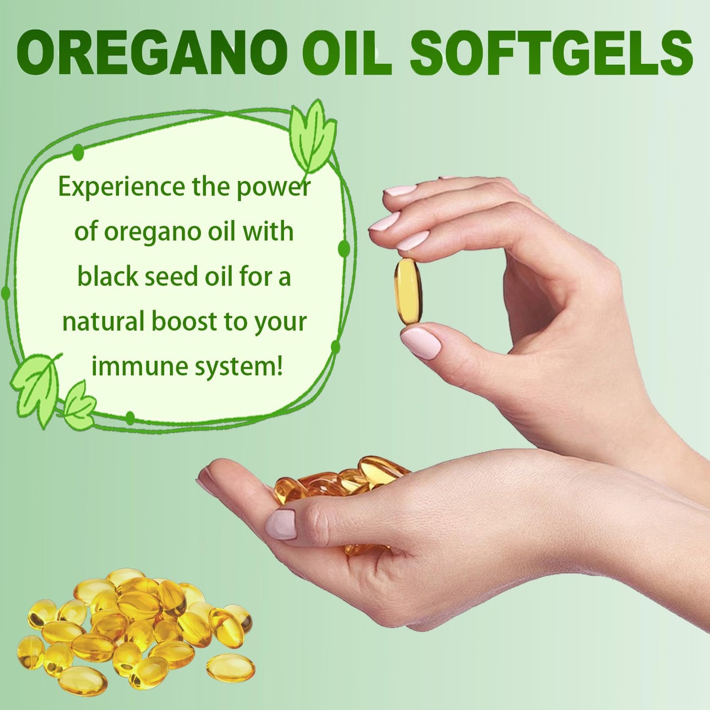 Ovela Oil of Oregano with Black Seed Oil โ 2-in-1 Oregano Capsules, Immune Support, 300 Softgels