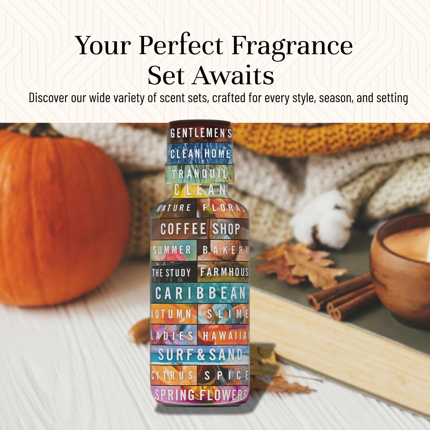 P&J Trading Autumn Set โ 14 Fragrance Oils for Candle Making, Soap Making & Diffusers