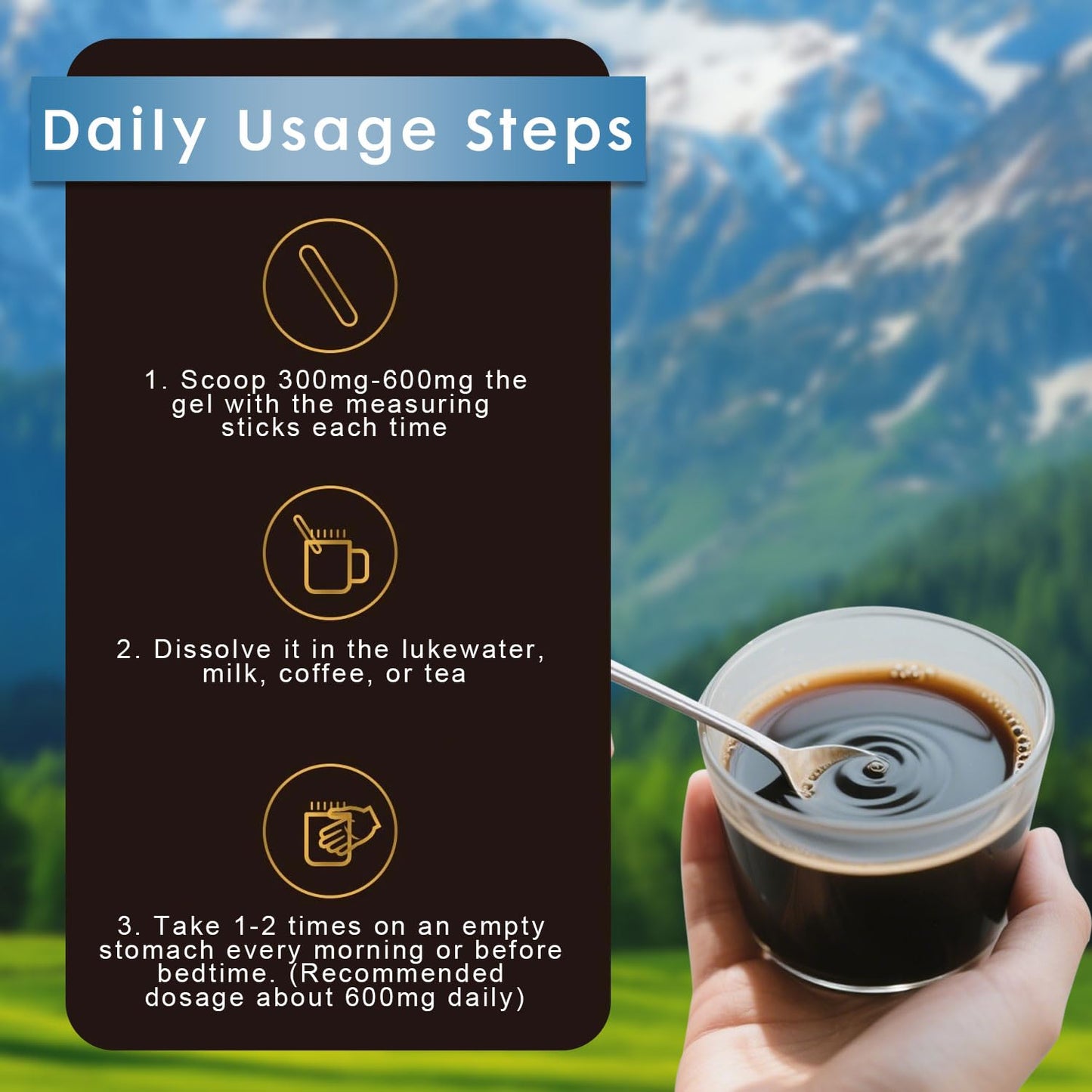 Himalayan Shilajit Resin 600mg โ 85+ Minerals, Fulvic Acid | Energy & Immunity