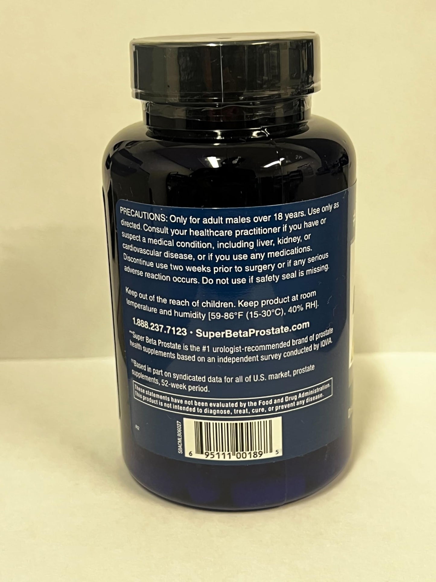 Super Beta Prostate Advanced Prostate Supplement for Men โ Beta Sitosterol (Not Saw Palmetto) โ 60 Caplets