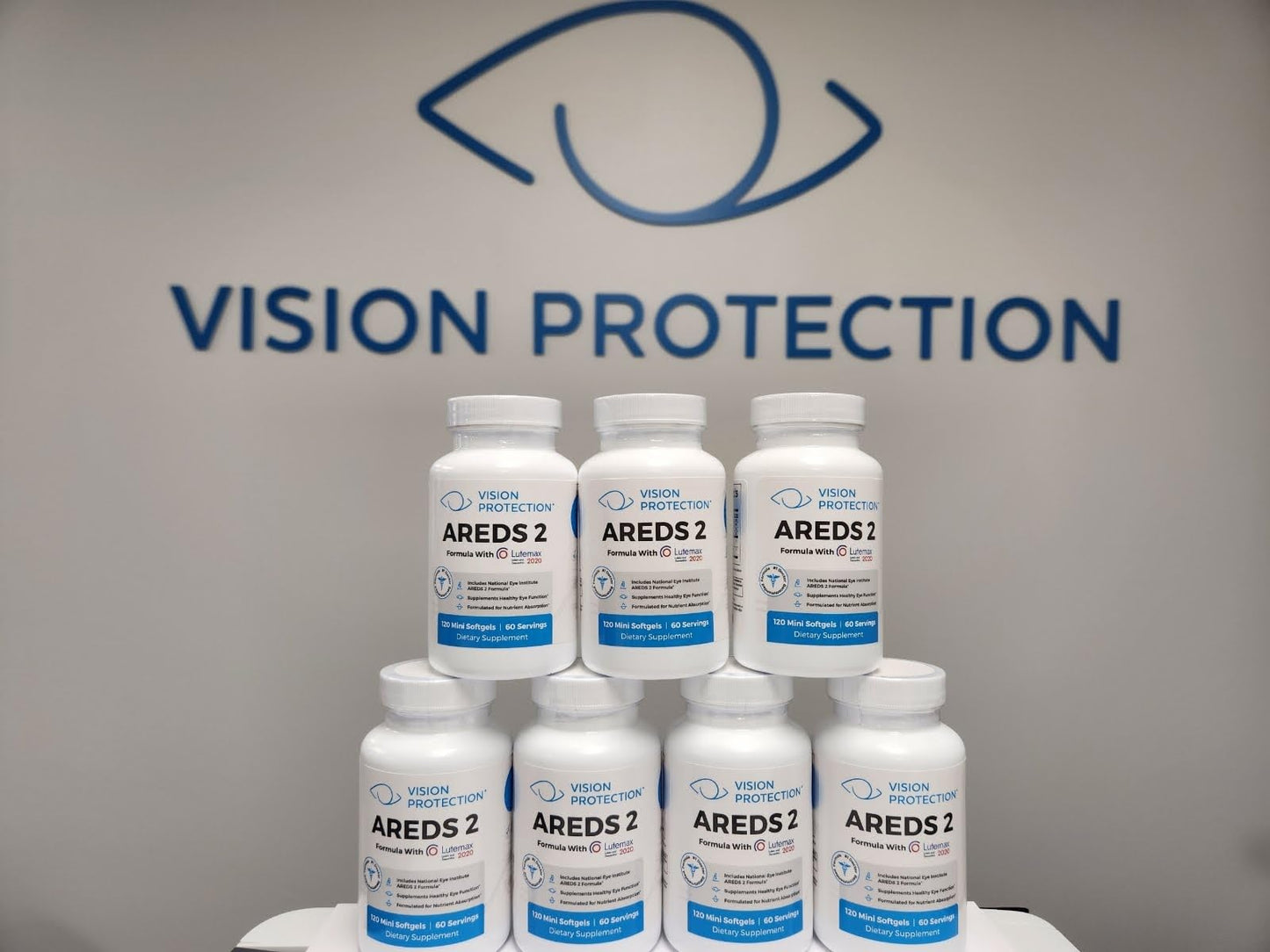 Vision Protection AREDS 2 Eye Vitamin & Mineral Supplement β Lutemax 2020 (120 Mini Softgels)