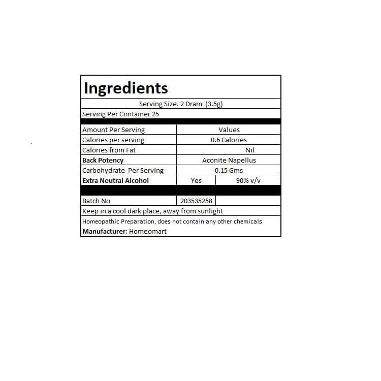 Aconite Napellus Homeopathy Pellets 200C Potency โ Pack of 2 | Homeomart