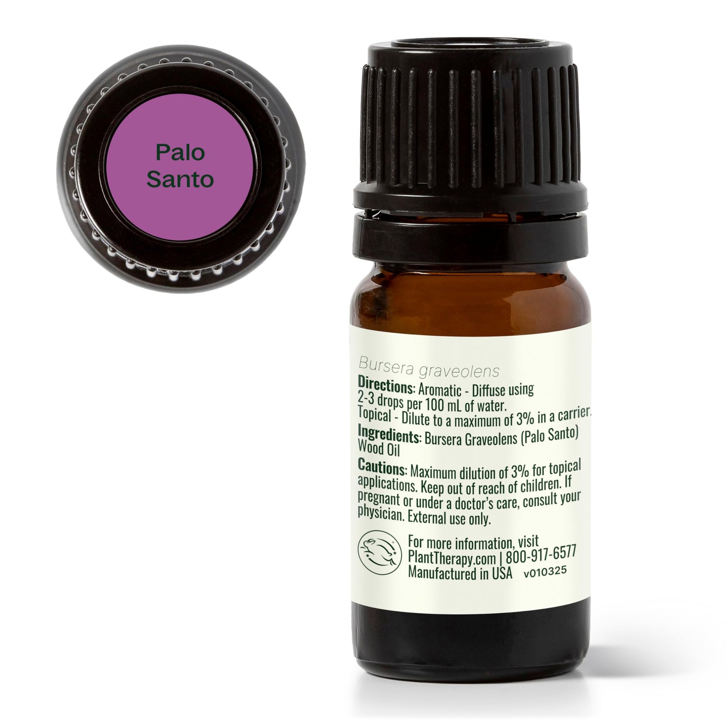 Plant Therapy Palo Santo Essential Oil 5 mL โ 100% Pure, Undiluted, Therapeutic Grade