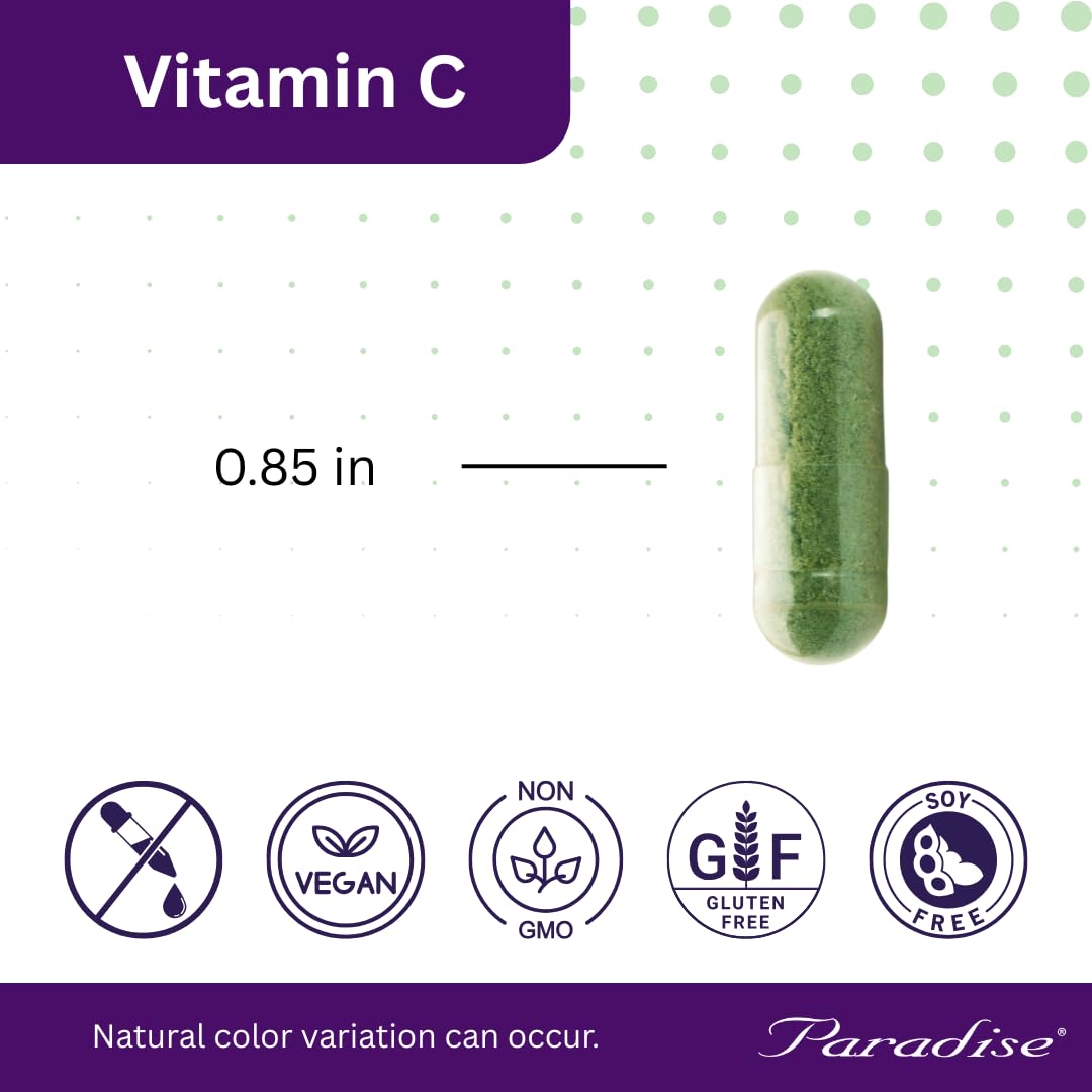 Paradise Herbs Earth's Blend Vitamin C with Nature's C, Adaptogens & Probiotics β ORAC Energy Greens Base, 90 Veg Capsules (Pack of 2)