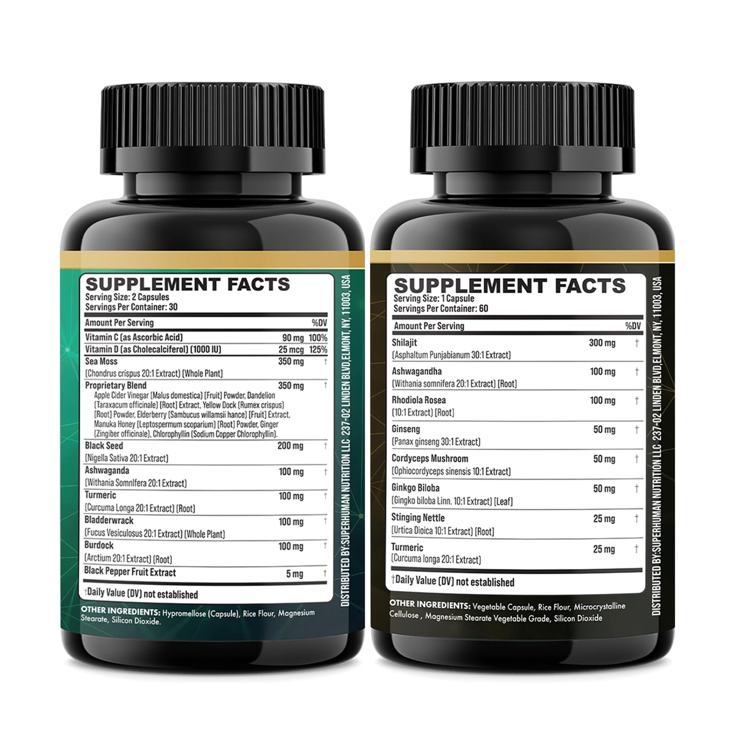 Parrox Dynamic Vitality Bundle (3 Pack) β Shilajit & Sea Moss, 8-in-1 & 16-in-1 Formulas