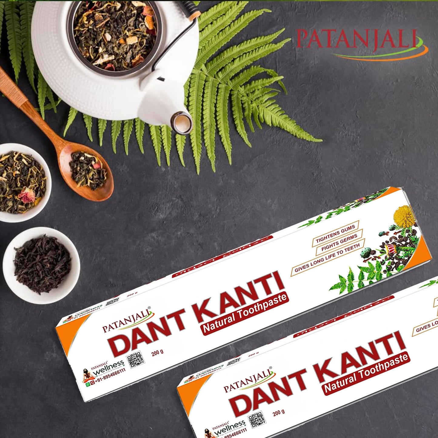Patanjali Dant Kanti Toothpaste โ Natural Herbal Ayurvedic Toothpaste