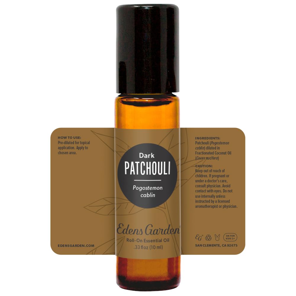 Patchouli-Dark Essential Oil Roll-On โ 10ml | Edens Garden | Pure & Therapeutic