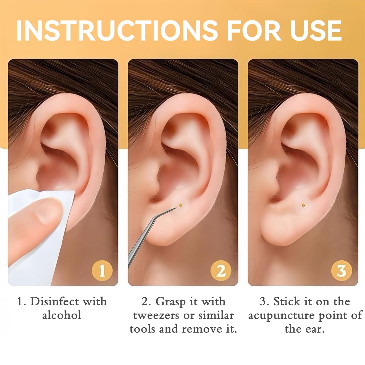 Pddolw Ear Seeds Acupuncture Kit โ Relaxation, Easy Application & Durable Beauty