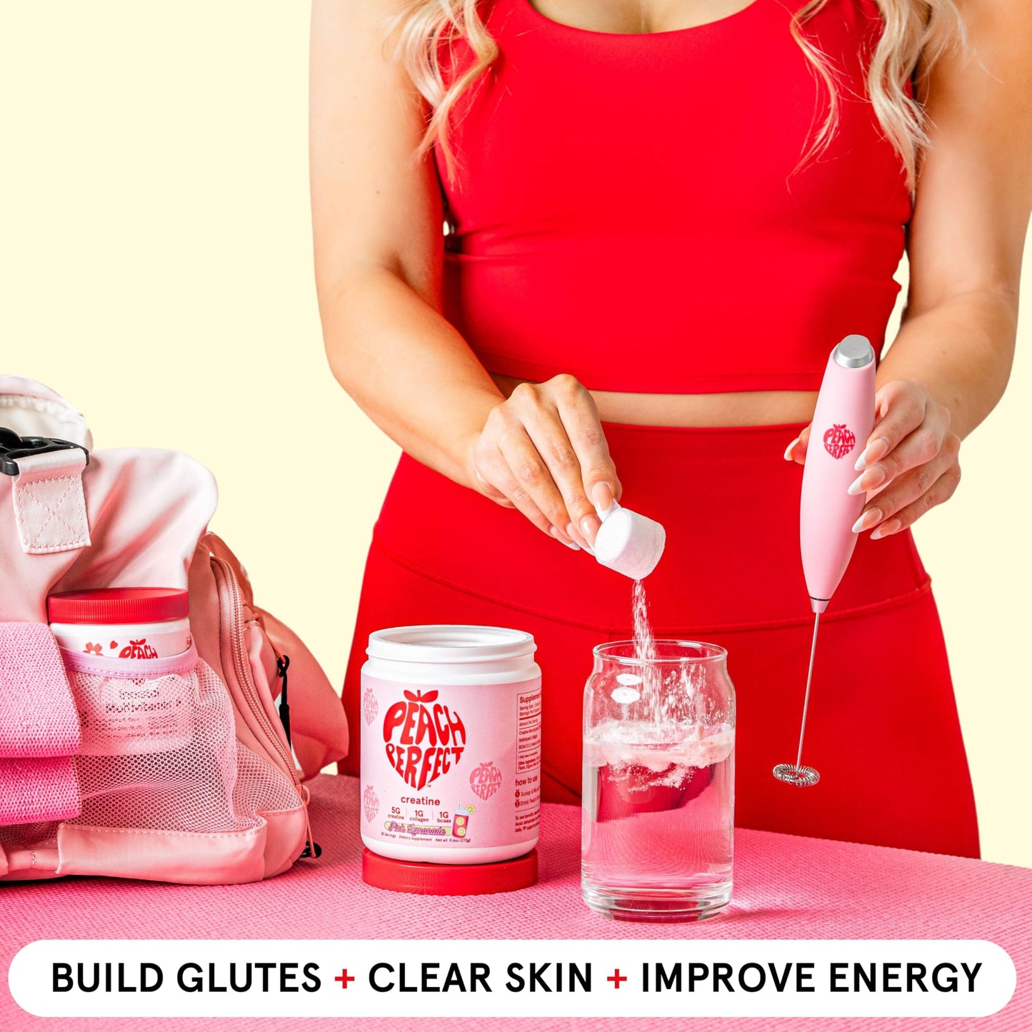 Peach Perfect Creatine Monohydrate Powder โ Peach Flavor for Women