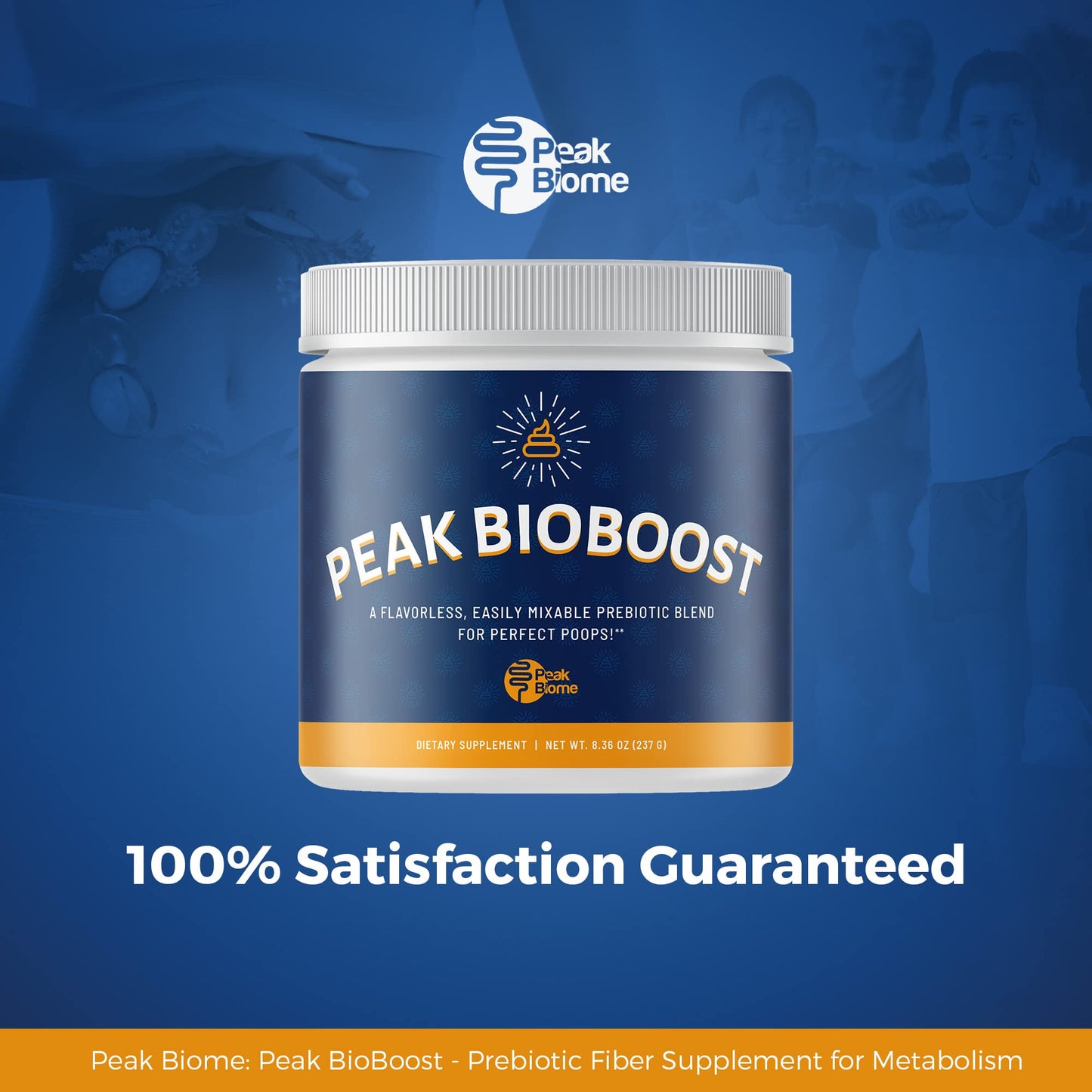 Peak BioBoost by Peak Biome โ Flavorless Prebiotic Fiber for Digestive Health | 30 Servings, 1 Month Supply