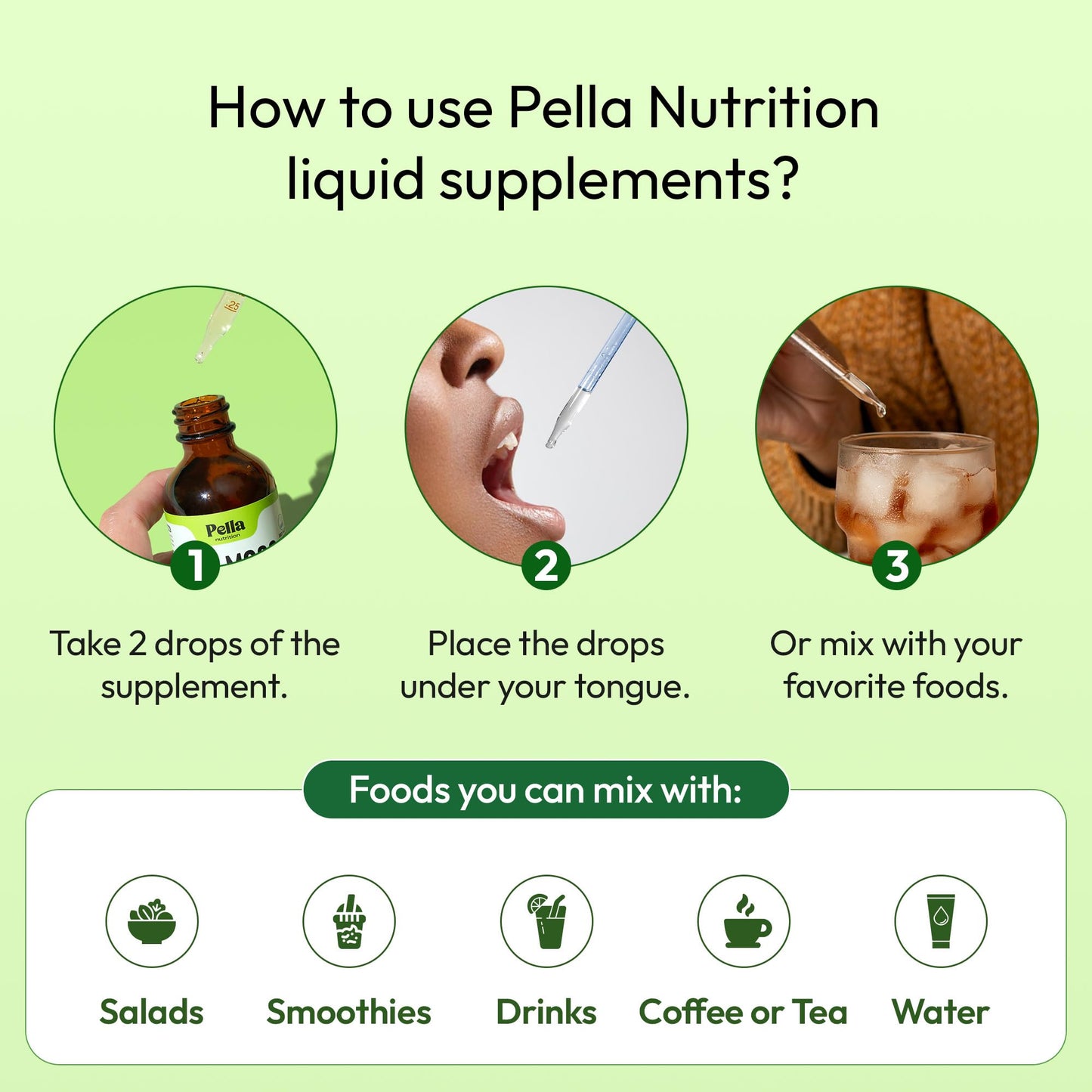Pella Nutrition Sea Moss Drops with Bladderwrack โ 4X Faster Absorption | Digestive & Immune Support | Strawberry Lime 60mL