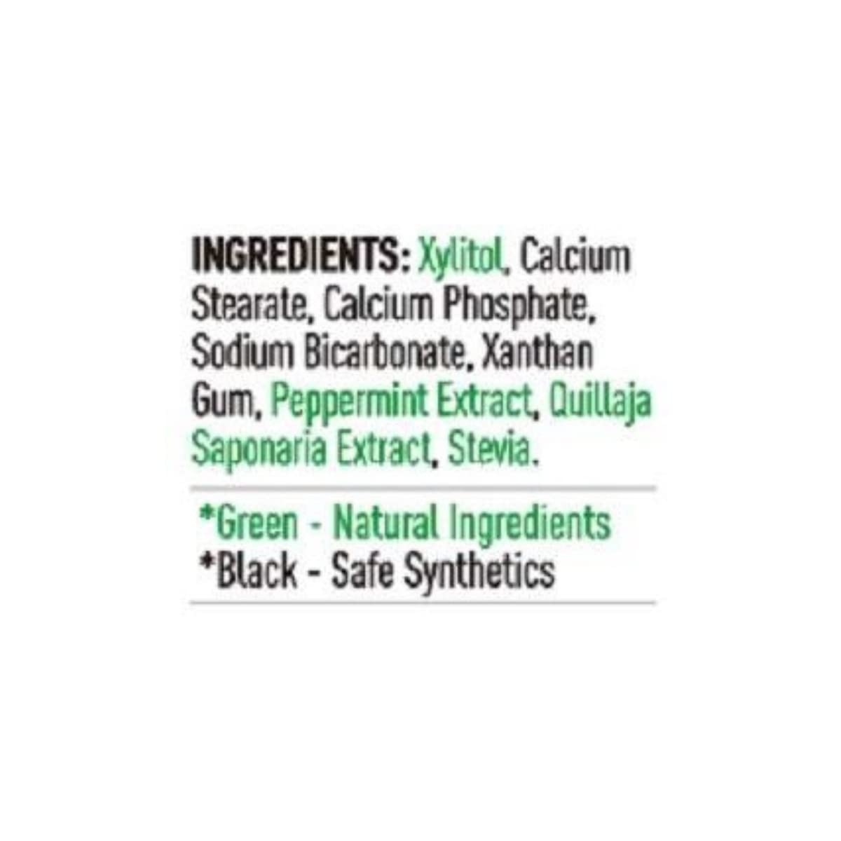 200 Pack Natural Toothpaste Tablet Bits โ Mint & Activated Charcoal (Peppermint) โ SLS & Fluoride Free