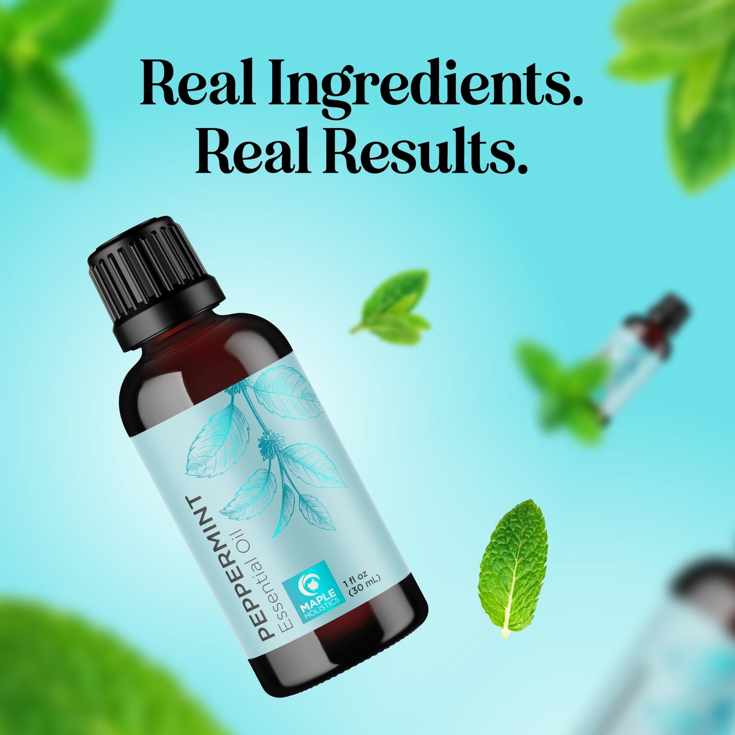 Peppermint Essential Oil β 100% Pure, Undiluted 1oz for Diffusers, Hair, Skin & Nails
