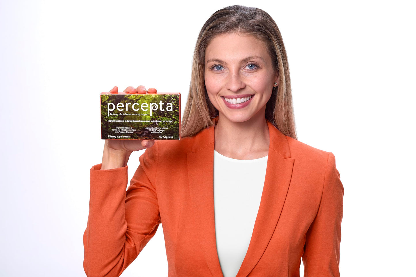 Percepta Plant-Based Memory Support โ Natural Nootropic Brain Booster | 30 Day Supply