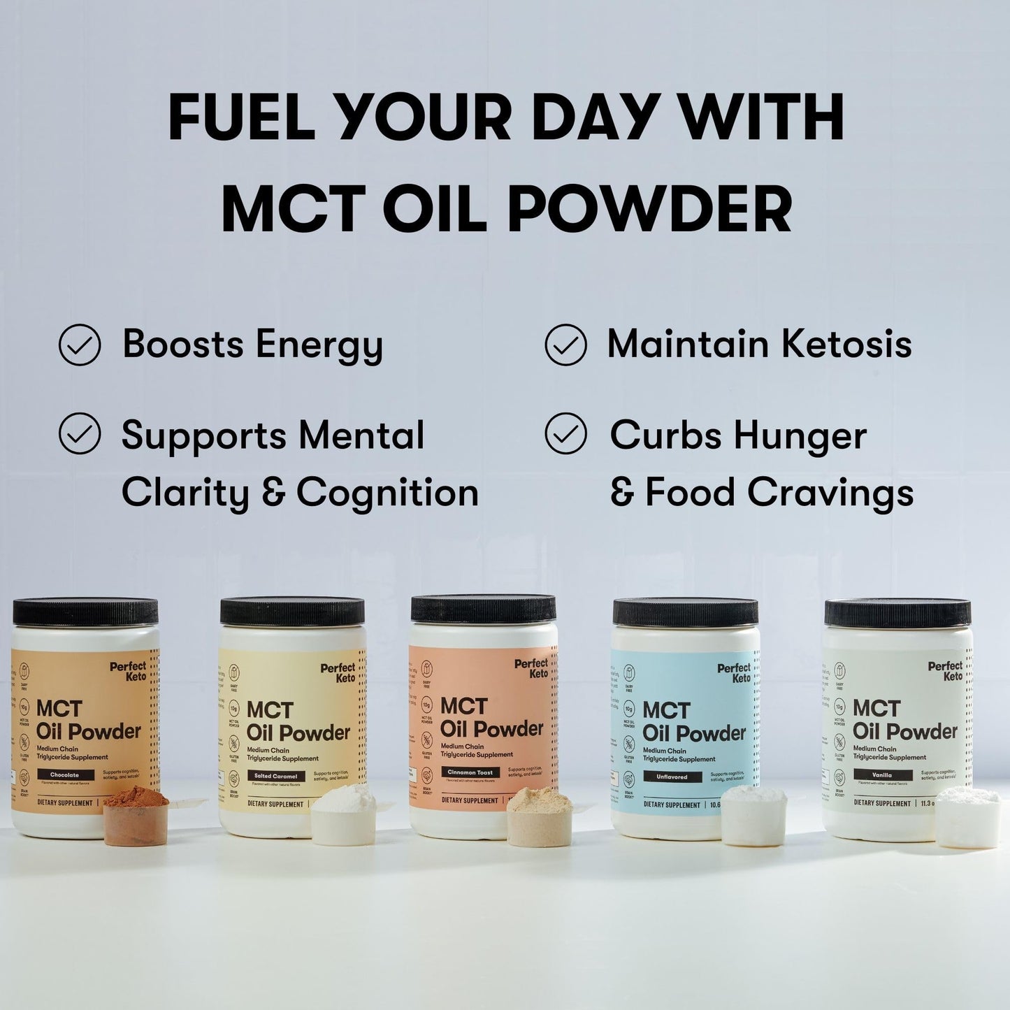 Perfect Keto 7g MCT Oil Powder โ Dairy-Free Keto Coffee Creamer, 30 Servings
