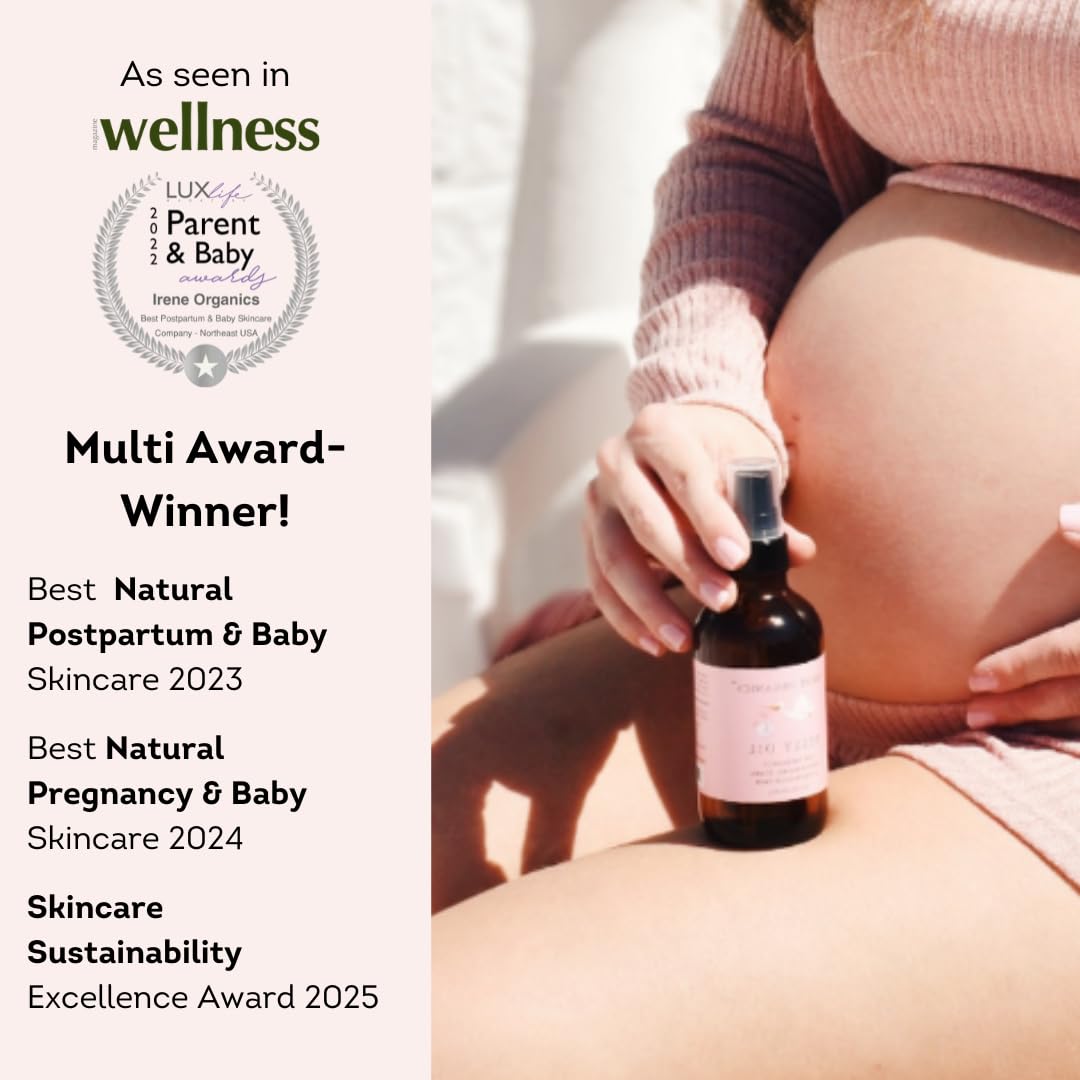 Organic Perineal Massage Oil Spray โ Irene Organics (Pregnancy & Postpartum)