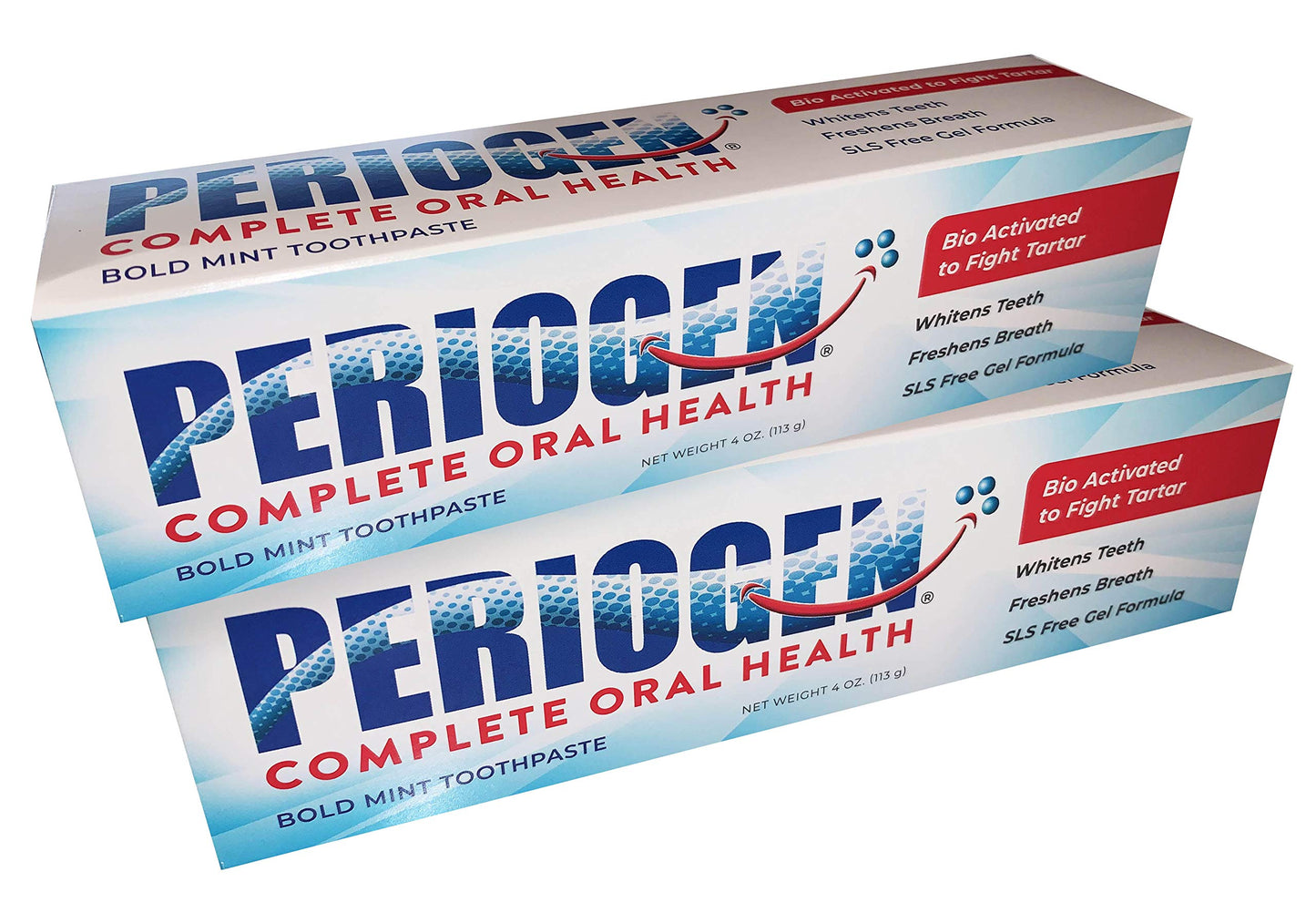 Periogen Toothpaste 2-Pack โ SLS Free, Tartar & Plaque Control