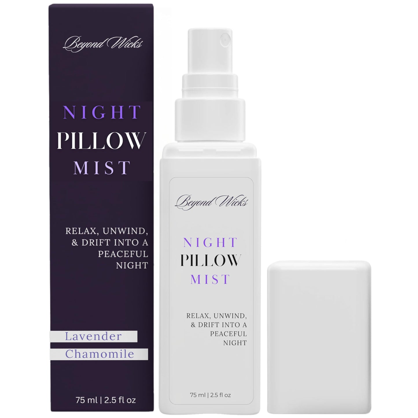 Lavender Chamomile Pillow Spray โ 75ml Sleep & Linen Mist | Beyond Wicks