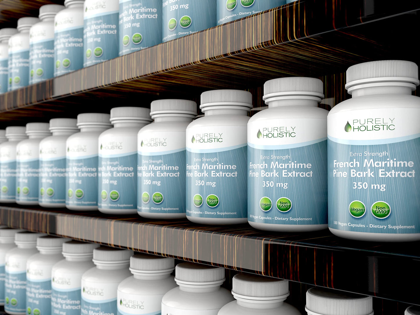 Purely Holistic Pine Bark Extract 350mg โ 180 Vegan Capsules