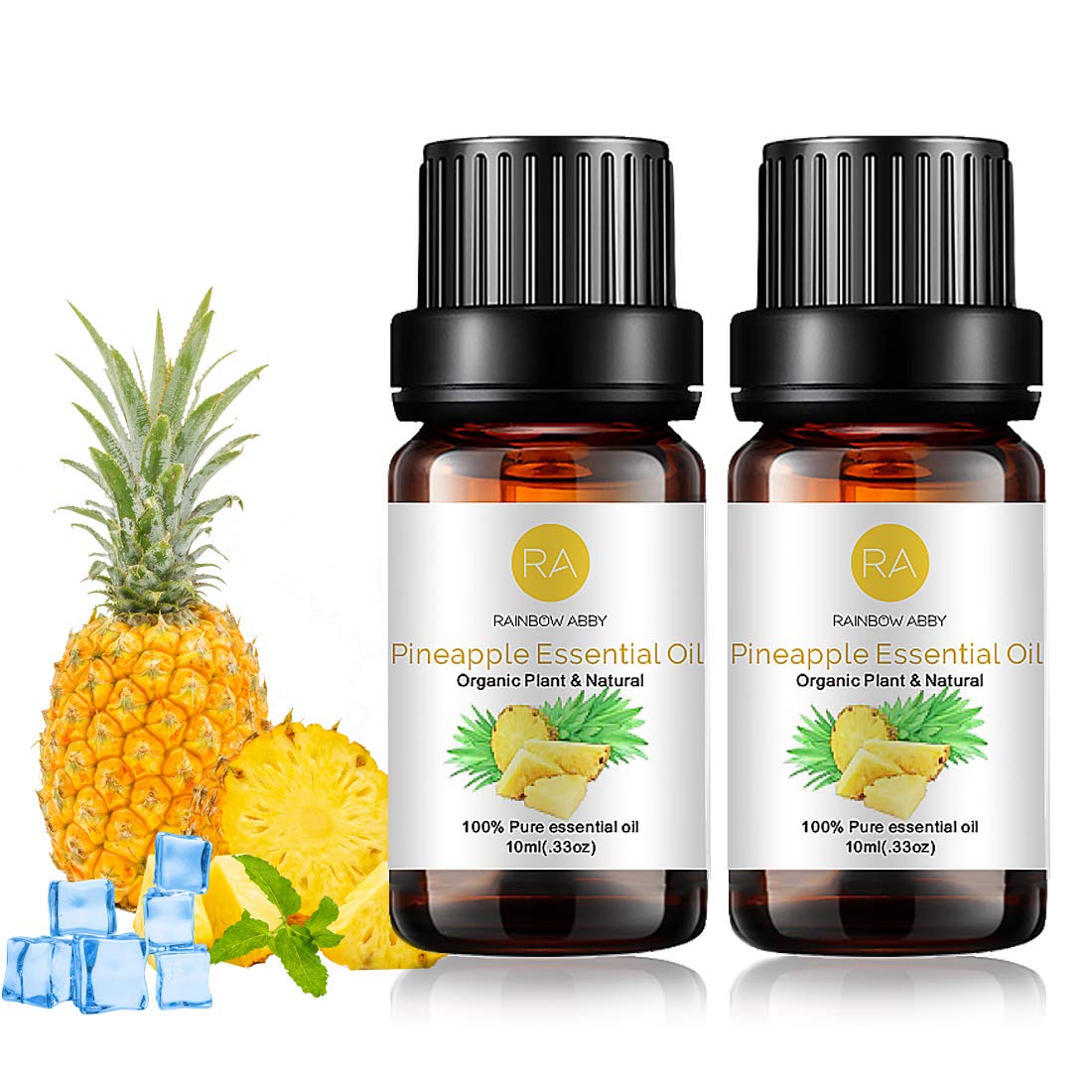 2-Pack Pineapple Essential Oil 100% Pure โ Organic Plant-Based Essential Oil for Diffuser, Massage & Skin Care โ 10ml